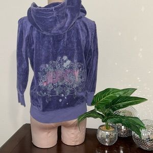 Y2K juicy couture velour zip up jacket bling